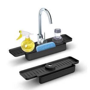 Black Kitchen Sink Organizer